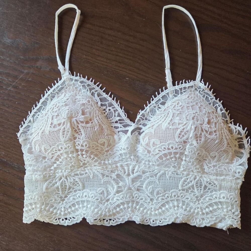 White lace bralette Love Tree Women's White Top boho